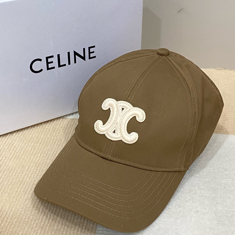 Celine Women Brown Cap